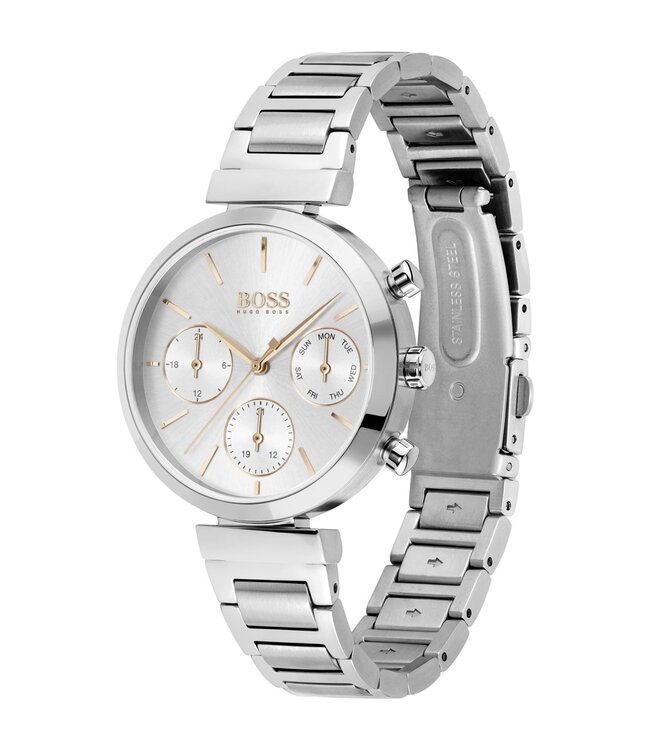 Hugo Boss  Flawless 1502530 Quarz Chronograph Silber Damenuhr