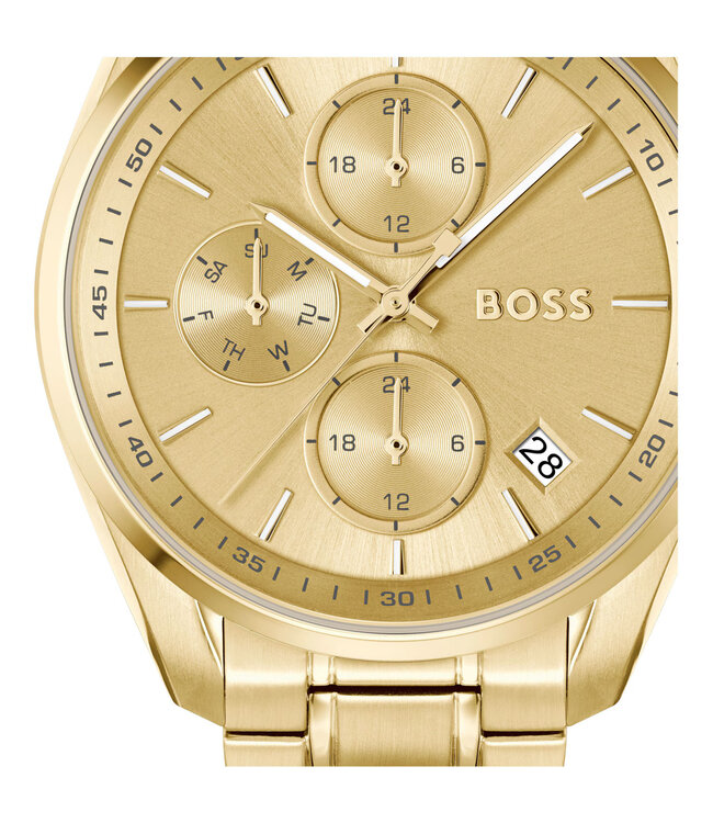 Hugo Boss   Grand Tour 1502768 Quarz Multifunction Gold Damenuhr