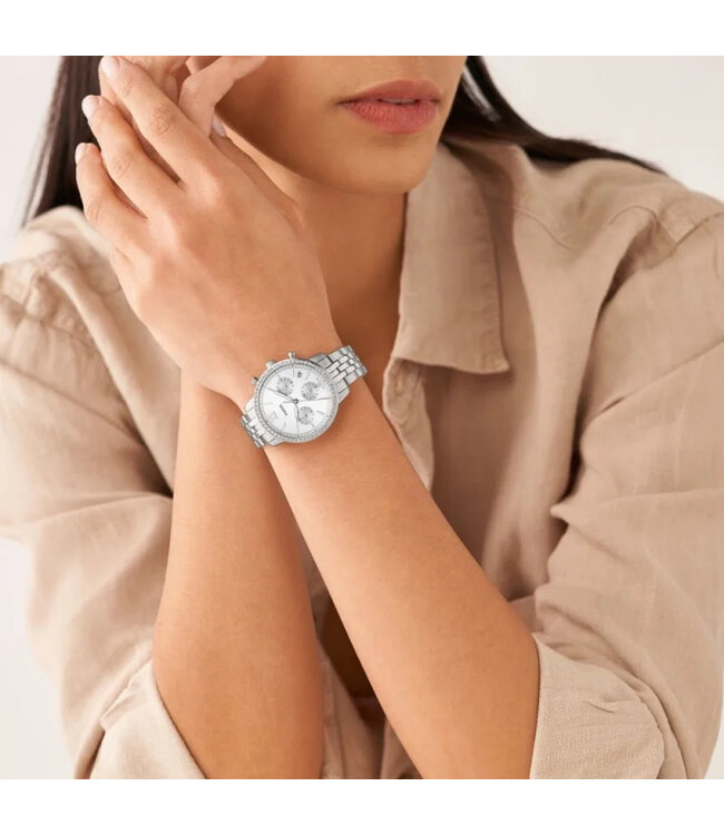 Fossil Neutra Chronograph ES5217 Silber Damenuhr