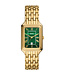 Fossil Raquel ES5341 Quarz Datum Gold/Malachit Damenuhr