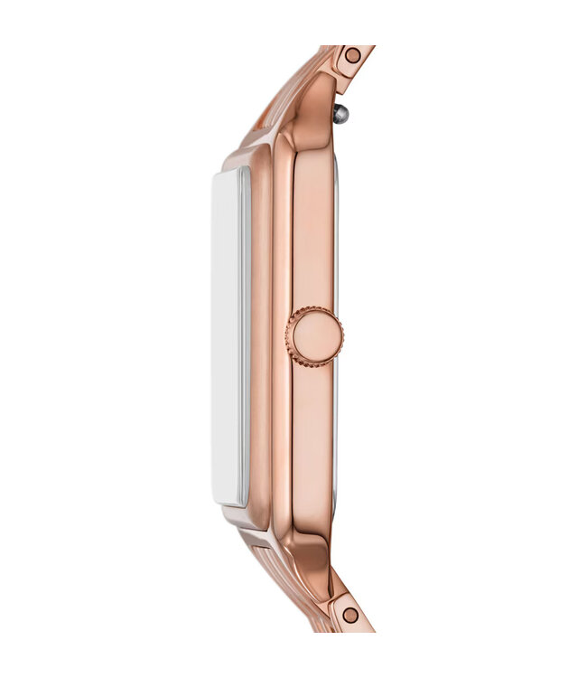 Fossil Raquel ES5323 Quarz Datum Rosé-Gold/Braun Damenuhr