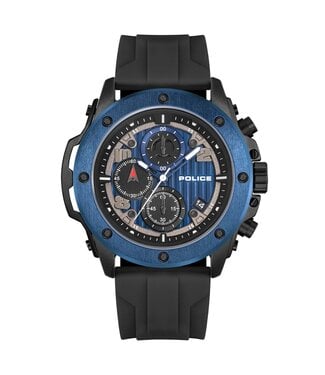 Police Clout Orb PEWGO00777X0 Chronograph Schwarz/Blau Herrenuhr Set
