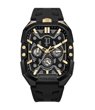 Police Bullhead PEWGO0092204-SET Chronograph Schwarz/Gold Herrenuhr Set