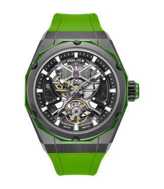 Police Dayton PEWGR0082303 Automatik Silber/Grün Herrenuhr
