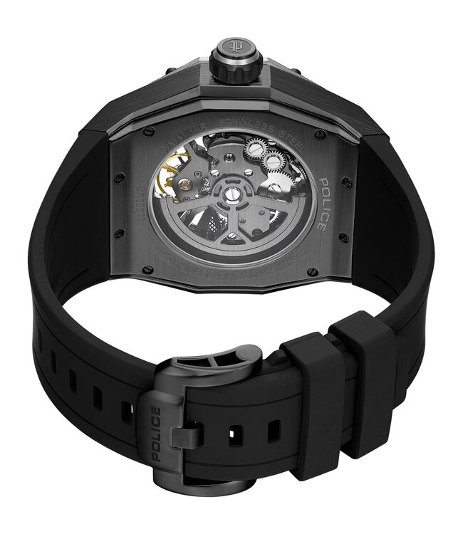 Police Dayton PEWGR0082301 Automatik Grau/Silber Herrenuhr
