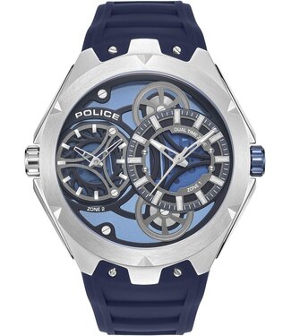Police Scepter PEWGM0081703 Dual Display Silber/Blau Herrenuhr
