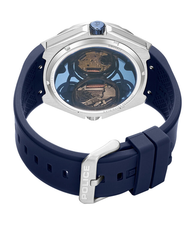 Police Scepter PEWGM0081703 Dual Display Silber/Blau Herrenuhr