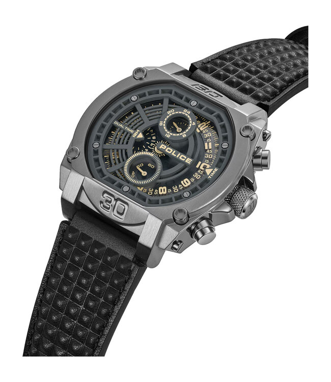 Police Norwood PEWGF0040002 Multifunction Gunmetal/Grau Herrenuhr