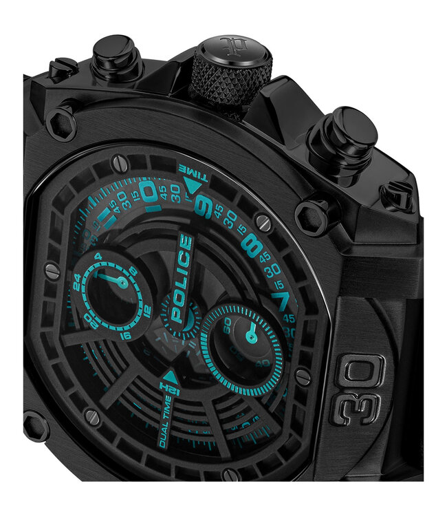 Police Norwood PEWGF0040001 Multifunction Schwarz Herrenuhr