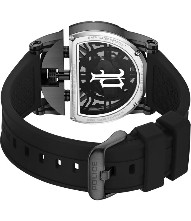Police Daintree 2.0 PEWGM0081507 Quarz Silber/Schwarz Herrenuhr