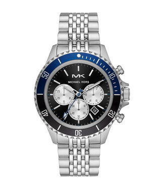 Michael Kors  Bayville Chronograph MK8749 Silber/Schwarz Herrenuhr