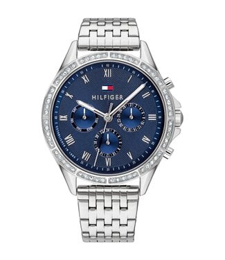 Tommy Hilfiger  Ari 1782141 Quarz Multifunction Silber/Blau Damenuhr
