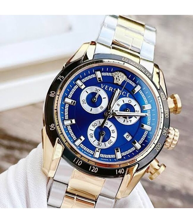 Versace  V-Ray Chronograph VE2I01021 Swiss Made Blau/Bicolor Herrenuhr