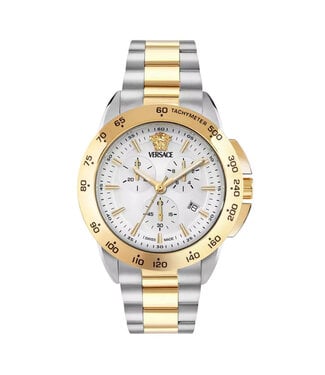 Versace  V-Sport Chronograph VEKIA0525 Bicolor/Silber Herrenuhr