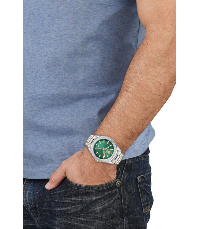 Versace  Greca Urban VEYCA0524 Swiss Made Silber/Grün Herrenuhr