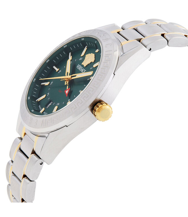 Versace  Greca Urban VEYCA0524 Swiss Made Silber/Grün Herrenuhr