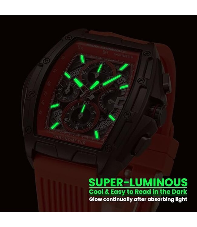 Mark Fairwhale  TONIXORA FW-5080-R3 Chronograph Schwarz/Rot Herrenuhr