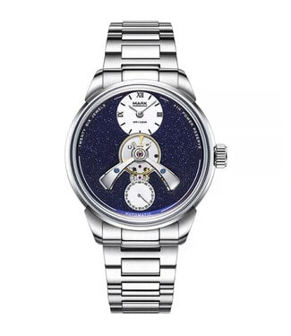 Mark Fairwhale FW-6039-S3 Automatik Silber/Blau Herrenuhr