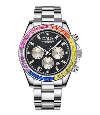 Mark Fairwhale RAINORA FW-6009-S1 Automatik Rainbow Silber Herrenuhr