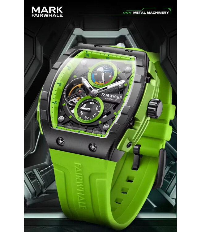 Mark Fairwhale  AETERNUS FW-6670-R2 Mondphase Automatik Grün Herrenuhr