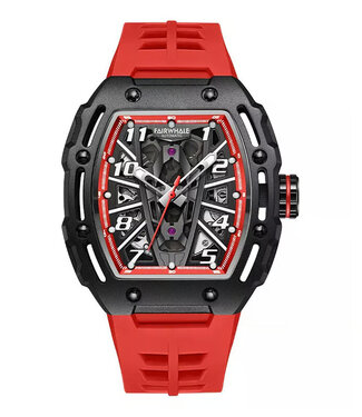 Mark Fairwhale VARILIO FW-6640-R4 Skeleton Automatik Rot Herrenuhr