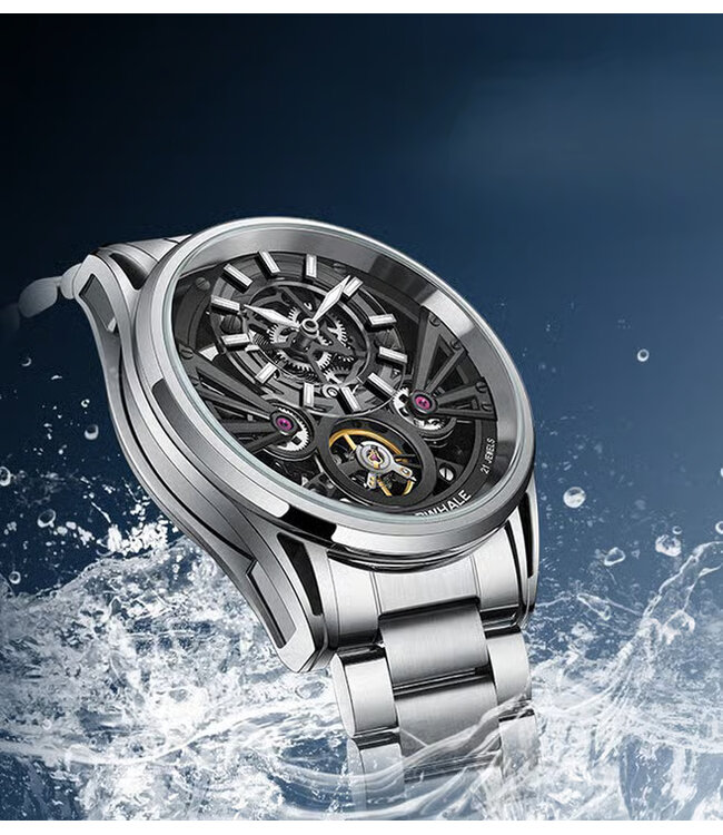 Mark Fairwhale  SKELEON FW-6021-S1 Skeleton Automatik Silber Herrenuhr