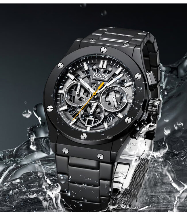 Mark Fairwhale  VELTRON FW-5037-S2 Chronograph Schwarz Herrenuhr