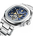 Mark Fairwhale  LUNASKEL FW-6012-S2 Skeleton Mondphase Automatik Silber/Schwarz Herrenuhr