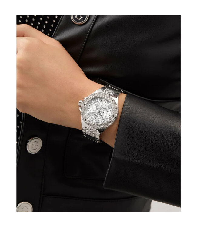 Guess   Envy GW0878L1 Quarz Multifunction Silber/Kristall Damenuhr