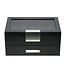 CHRONOGUARD   Uhrenbox CH-2350-20BL Schwarz Glas für 20 Uhren