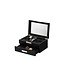 CHRONOGUARD   Uhrenbox CH-2350-20BL Schwarz Glas für 20 Uhren