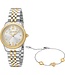 Just Cavalli JC1L315M0085 Quarz Bicolor/Silber Damenuhr Set