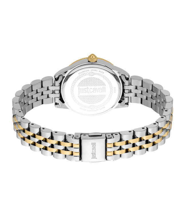 Just Cavalli JC1L315M0085 Quarz Bicolor/Silber Damenuhr Set