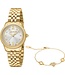 Just Cavalli Valentines JC1L315M0055 Quarz Gold/Silber Damenuhr Set