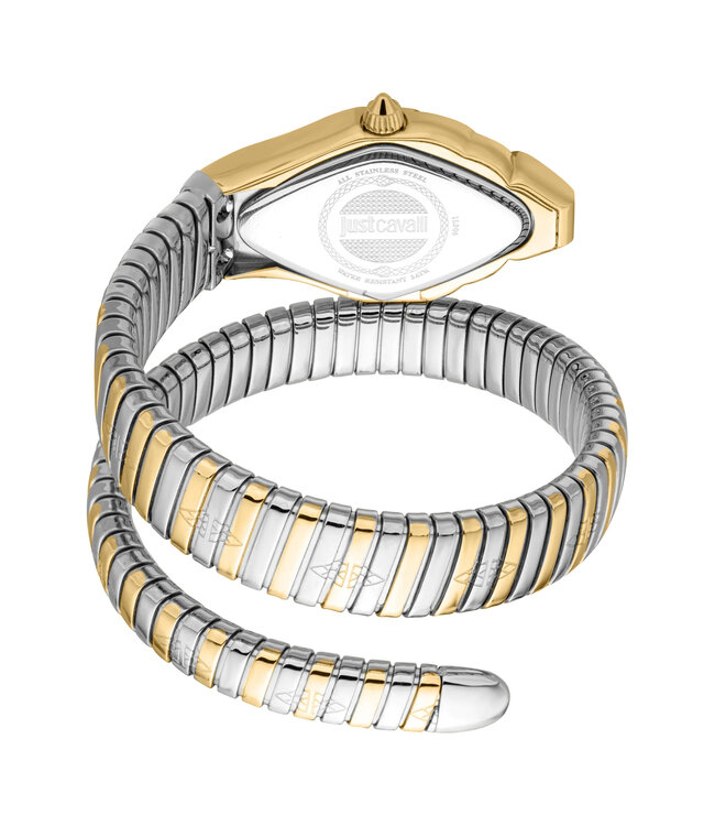 Just Cavalli  Ferocious JC1L306M0065 Quarz Silber/Gold/Weiss Damenuhr
