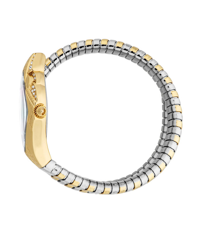 Just Cavalli  Ferocious JC1L306M0065 Quarz Silber/Gold/Weiss Damenuhr
