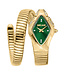 Just Cavalli  Ferocious Signature Snake JC1L306M0045 Quarz Gold/Grün Damenuhr