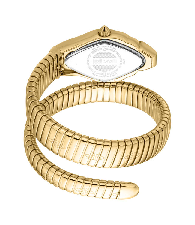 Just Cavalli  Ferocious Signature Snake JC1L306M0045 Quarz Gold/Grün Damenuhr