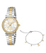 Just Cavalli Varenna JC1L273M0085 Quarz Bicolor/Silber Damenuhr Set
