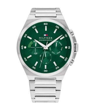 Tommy Hilfiger  Dexter 1792088 Quarz Multifunction Silber/Grün Herrenuhr
