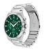 Tommy Hilfiger  Dexter 1792088 Quarz Multifunction Silber/Grün Herrenuhr