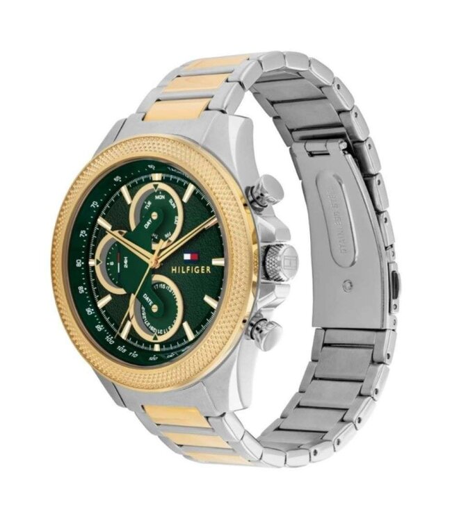 Tommy Hilfiger   Clark 1792079 Quarz Multifunction Bicolor/Grün Herrenuhr