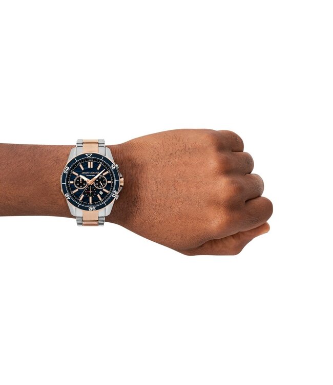 Armani Exchange Spencer AX1965 Chronograph Bicolor/Dunkelblau Herrenuhr