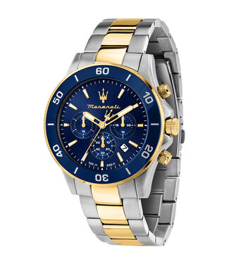 Maserati  Competizione R8873600006 Chronograph Gold/Blau Herrenuhr