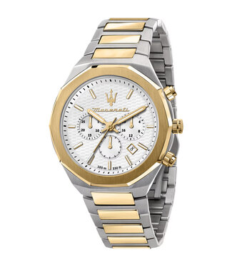 Maserati  Stile R8873642009 Chronograph Bicolor/Weiss Herrenuhr