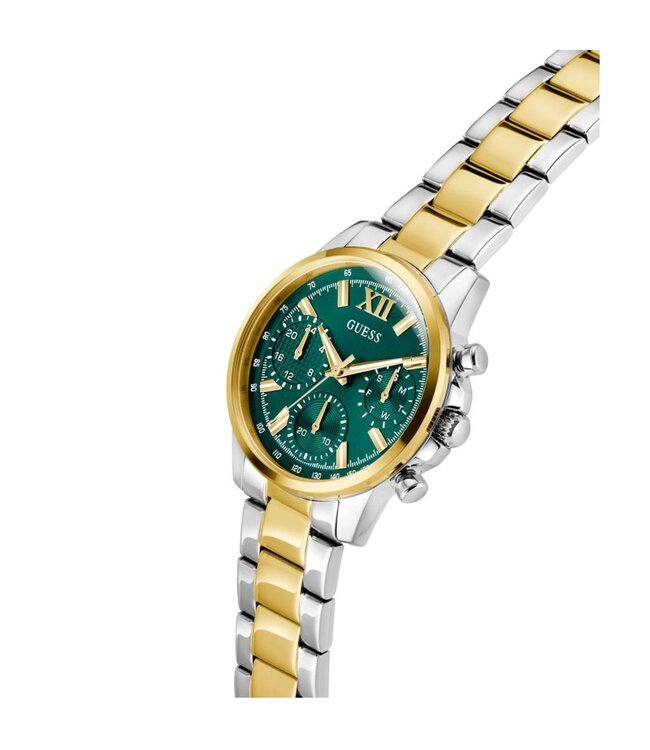 Guess  Bailey GW0933L7 Quarz Multifunction Bicolor/Grün Damenuhr