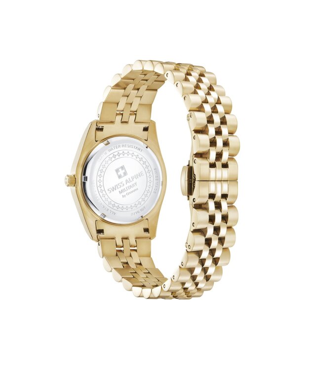 Swiss Alpine Military   Solaris 7716.1214SAM Quarz Gold/Grün Damenuhr