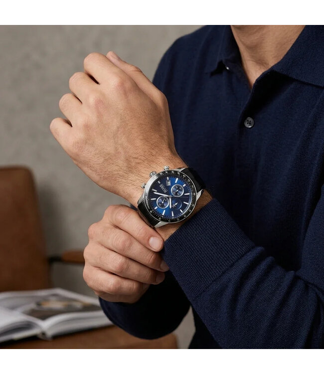 Hugo Boss   Rafale 1513391 Chronograph Schwarz/Blau Herrenuhr