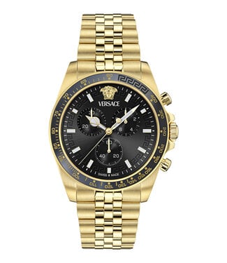 Versace  Greca Chrono Wave VE0H00525 Chronograph Gold/Schwarz Herrenuhr