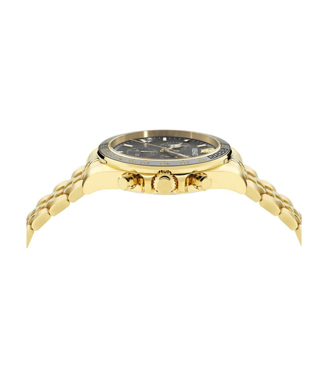 Versace  Greca Chrono Wave VE0H00525 Chronograph Gold/Schwarz Herrenuhr